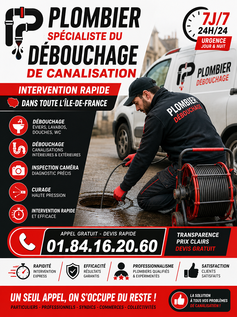 Debouchage de Canalisations Cergy